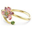 Swarovski Idyllia Open Bangle Flower Bracelet - Multicolor Gold - Medium Supply