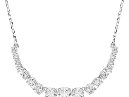 Swarovski Matrix Gradient Necklace - White Rhodium Cheap