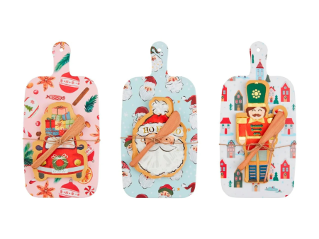 Mud Pie Christmas Pattern Melamine Board Set Online Hot Sale