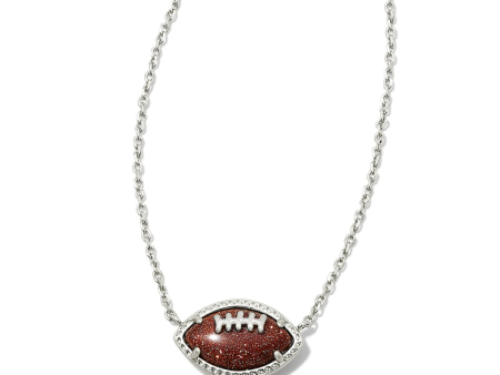 Kendra Scott Football Short Pendant Necklace - Silver For Discount