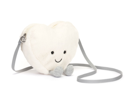 Jellycat Amuseables Cream Heart Bag Hot on Sale