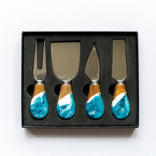 Lynn & Liana Resin Coated Cheese Knife Set Discount