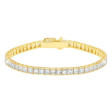 Crislu Classic Medium Princess Tennis Bracelet For Sale