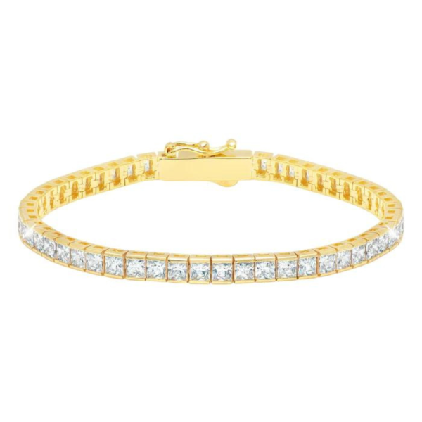 Crislu Classic Medium Princess Tennis Bracelet For Sale