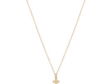 Enewton Classic Gold Small Signature Cross Necklace Sale