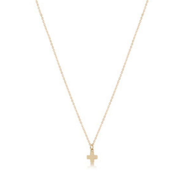 Enewton Classic Gold Small Signature Cross Necklace Sale