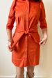 Gretchen Scott Ultra Suede Swagger Dress - Orange Online