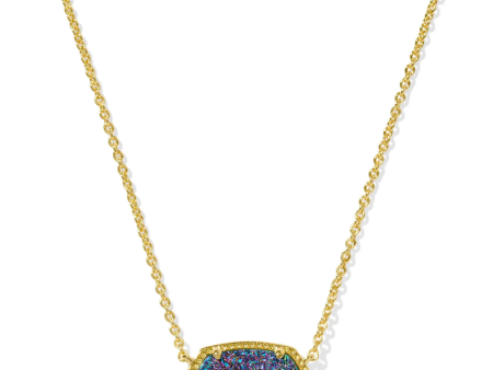 Kendra Scott Gold Elisa Necklace - Multi Druzy Online Hot Sale