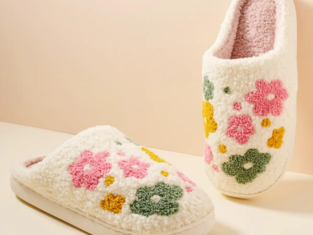 Lilla Haven Multi Floral Home Slippers Online now