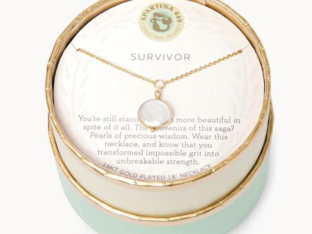 Spartina Sea La Vie Pearl Survivor Necklace For Sale