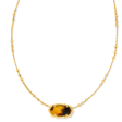 Kendra Scott Elisa Bamboo Frame Necklace - Gold Sale