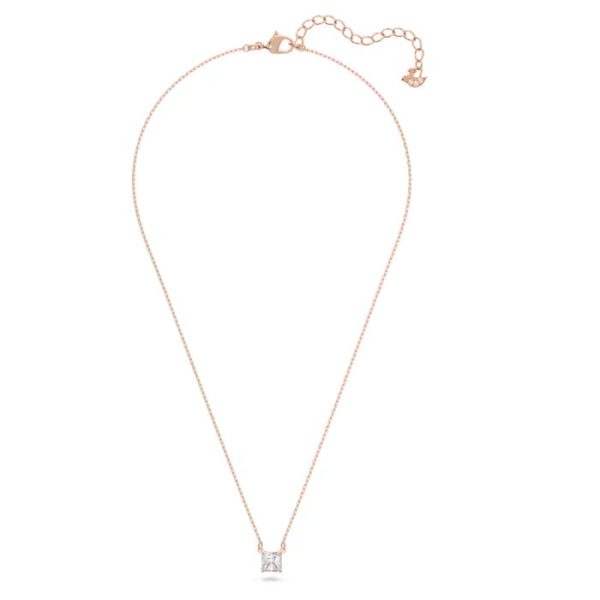 Swarovski Attract Square Cut Necklace - Rose Gold Discount