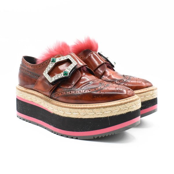 Prada Platform Loafers - Women s 37.5 Sale