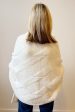 Barefoot Dreams CozyChic Cable Weave Blanket Wrap - Pearl For Discount