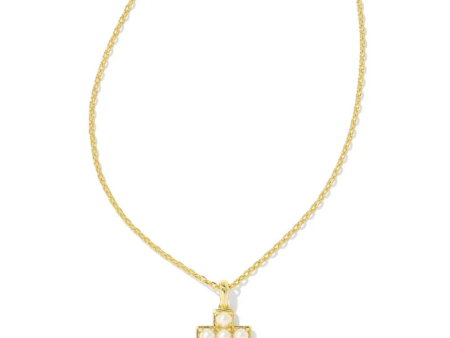 Kendra Scott Pearl Cross Short Pendant on Sale