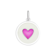 Lola Heart Pendant - Vintage Pink For Sale