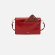 Hobo Jill Phone Crossbody Polished Leather - Brick Online Hot Sale