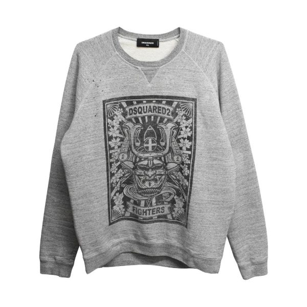 DSQUARED2 Heather grey Mens SIZE XXL Sweaters on Sale