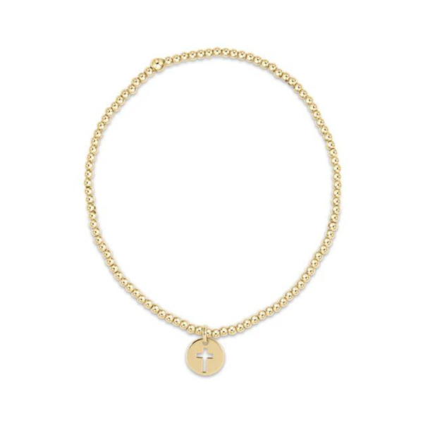 Enewton Gold Classic Bead Bracelet w  Blessed Disc Charm - 2mm on Sale