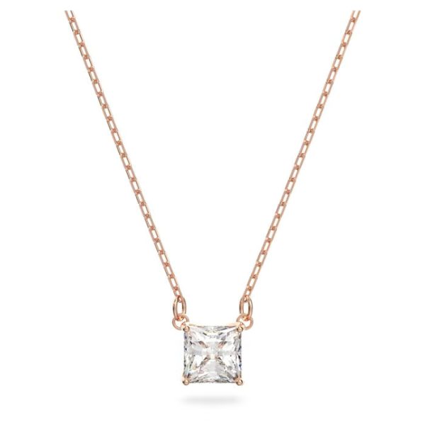 Swarovski Attract Square Cut Necklace - Rose Gold Discount