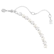 Swarovski Matrix 5mm Tennis Necklace - Crystal Pearl Rhodium Fashion