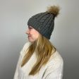 Very Moda Cable Knitted Beanie w  Pom Pom Supply