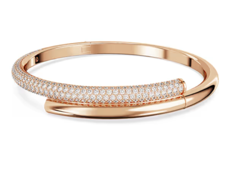 Swarovski Dextera Bangle - Crystal Rose Gold - Medium Online Sale