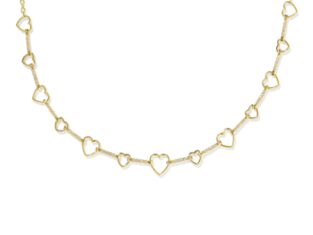 Kendra Scott Haisley Heart Strand Necklace - Gold Online Hot Sale