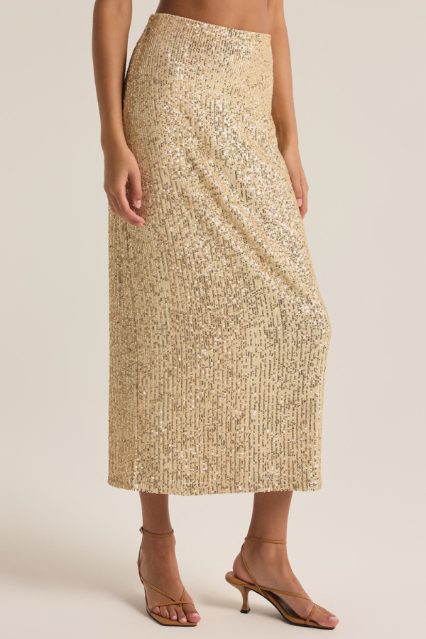 Z Supply Saturn Sequin Skirt Online now