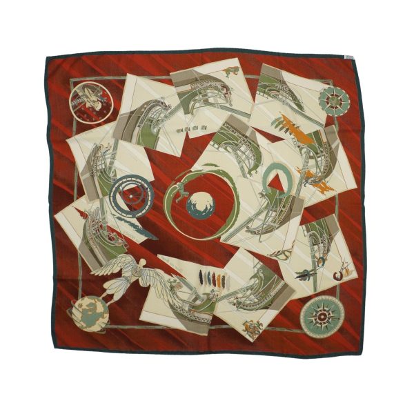 Hermes  Face Au Large  Scarf Fashion