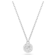 Swarovski Dextera Round Pendant Necklace - White Rhodium on Sale