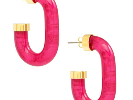 Zenzii Chunky Lucite Hoop Earring Online Hot Sale