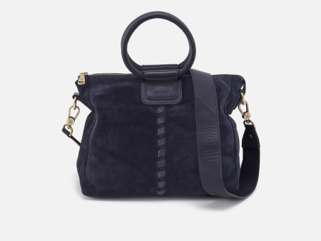 Hobo Sheila Medium Satchel Suede - Navy Online