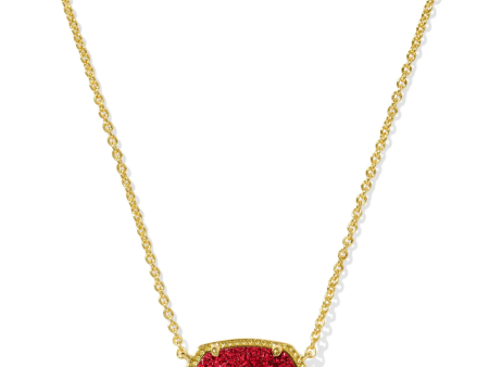 Kendra Scott Elisa Short Pendant Necklace- Drusy Fashion