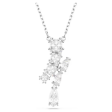 Swarovski Matrix Drop Pendant Necklace - White Rhodium Online