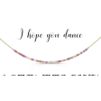 Dot & Dash Morse Code Necklace - I Hope You Dance Sale