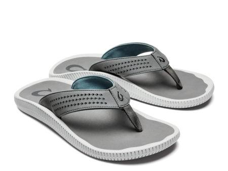 Olukai Ulele Flip Flops - Stone Cheap