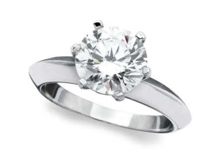 Crislu Classic Brilliant Solitaire Ring - Platinum For Discount