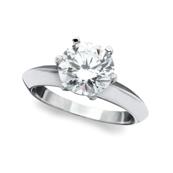 Crislu Classic Brilliant Solitaire Ring - Platinum For Discount