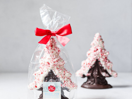 Maggie Lyon Dark Chocolate Tree w  Peppermint Snow Hot on Sale