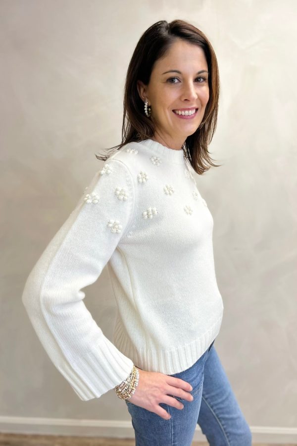 Alashan Pearl Bobble Cluster Crew Neck Discount