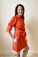 Gretchen Scott Ultra Suede Swagger Dress - Orange Online