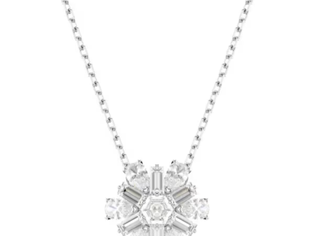 Swarovski Idyllia Snowflake Pendant Necklace - White Rhodium Discount