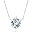 Crislu 6 Prong Solitaire Brilliant Necklace Sale