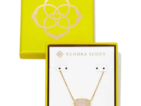 Kendra Scott Boxed Elisa Drusy Necklace - Gold Online Hot Sale