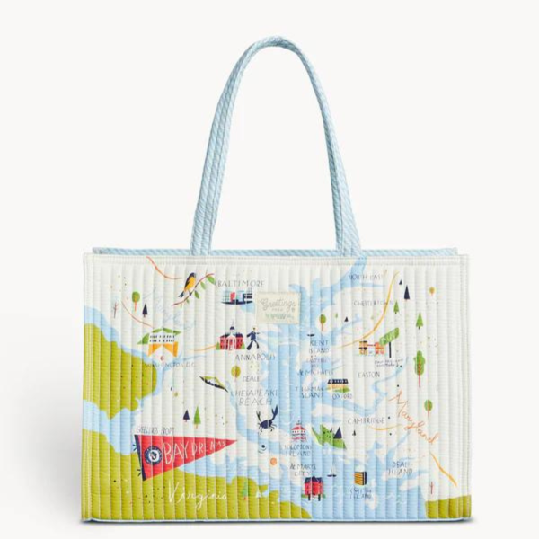 Spartina Bay Dreams Quilted Market Tote Hot on Sale