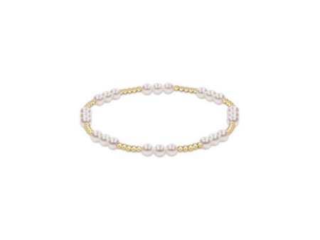 Enewton Classic Joy Pattern 4mm Bead Bracelet - Pearl Sale