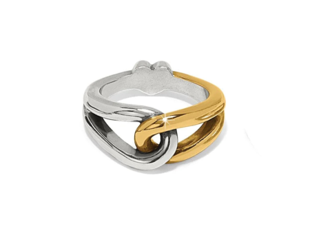 Brighton Interlok Curve 2Tone Ring Fashion