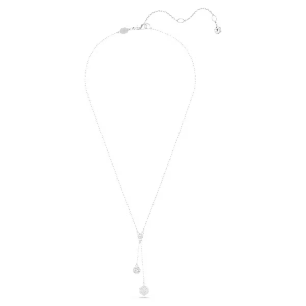 Swarovski Dextera Sphere and Cube Pendant Necklace - White Rhodium For Cheap