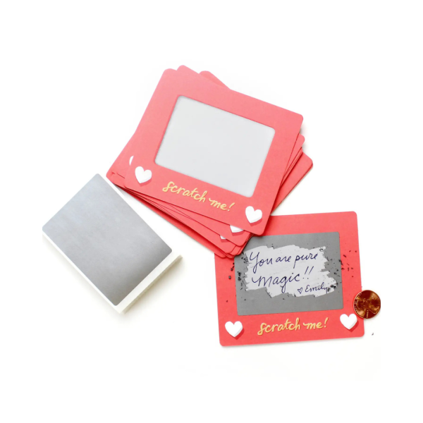 Inklings Paperie Scratch-off Valentine Cards - Scratch-A-Sketch For Cheap